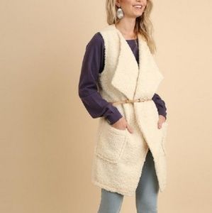 Umgee Belted Sweater Vest